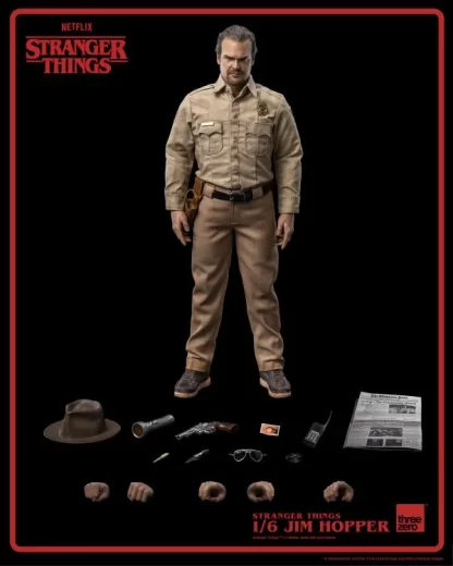 Threezero Stranger Things Jim Hopper 1/6 Scale Figure