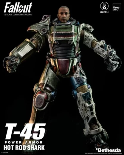 Threezero Fallout T-45 Power Armour (Hot Rod Shark) 1/6 Scale Figure
