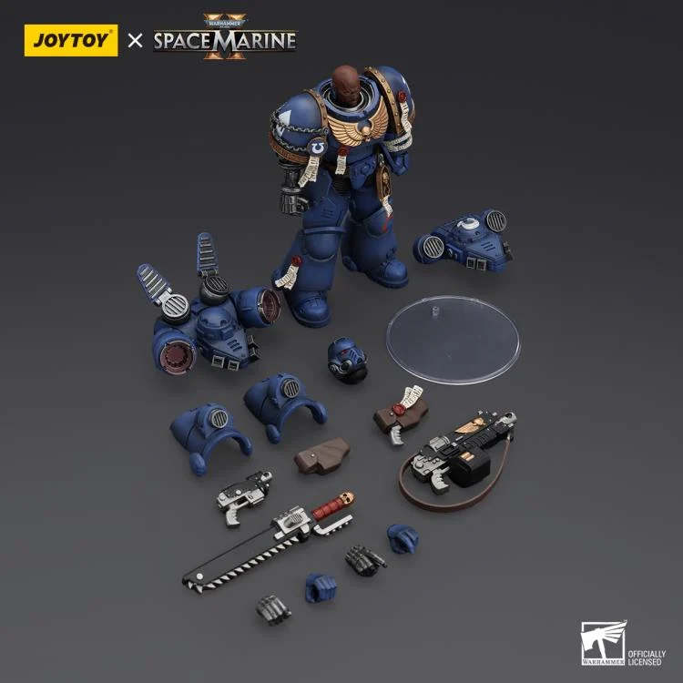 Joytoy Warhammer 40K Space Marine 2 Ultramarines Brother Chairon 14cm Action Figure Kapow Toys