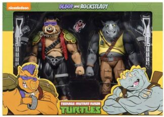 NECA TMNT Ninja Turtles Bebop and Rocksteady Cartoon 2 Pack
