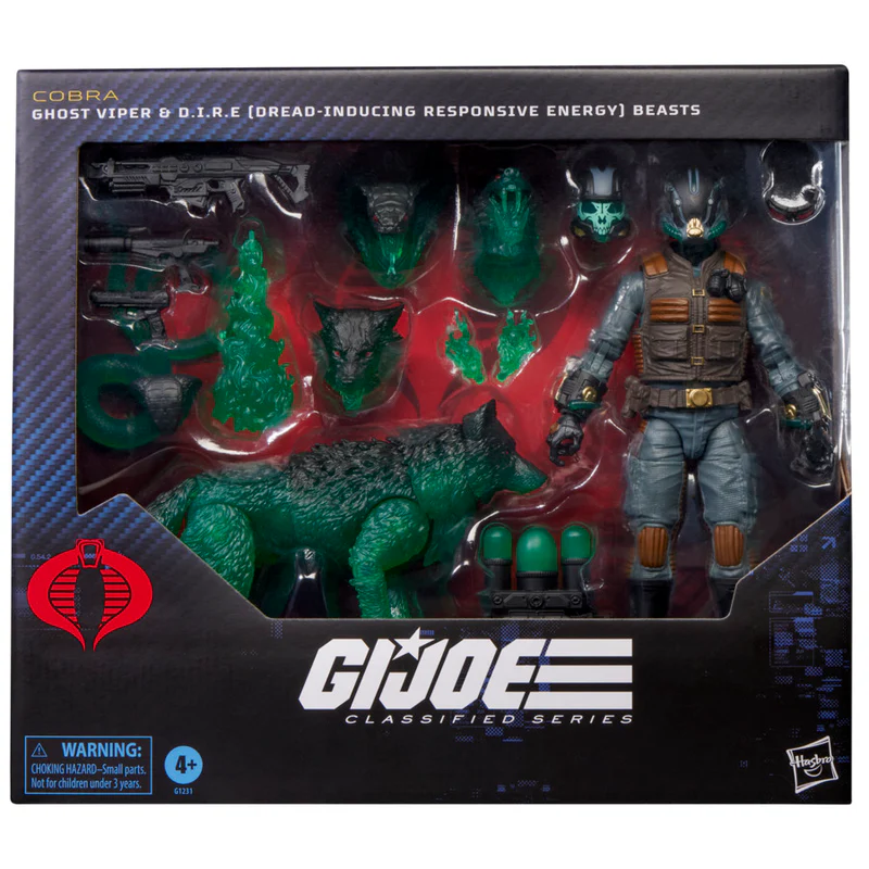 Dire Wolf 1 G.I. Joe Classified Ghost Viper & D.I.R.E. (Dread-Inducing Responsive Energy) Beasts
