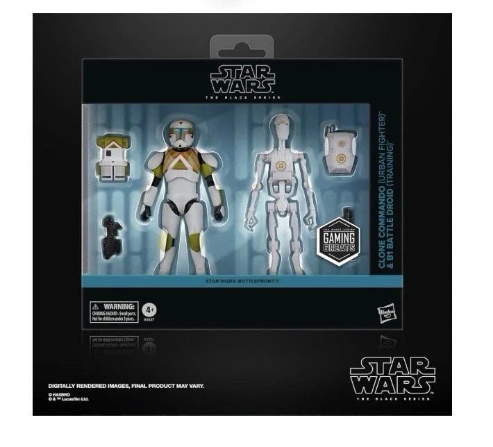 Star Wars The Black Series Clone Commando & B1 Battle Droid Battlefront II 2 Pack 1 Star Wars The Black Series Clone Commando & B1 Battle Droid Battlefront II 2 Pack