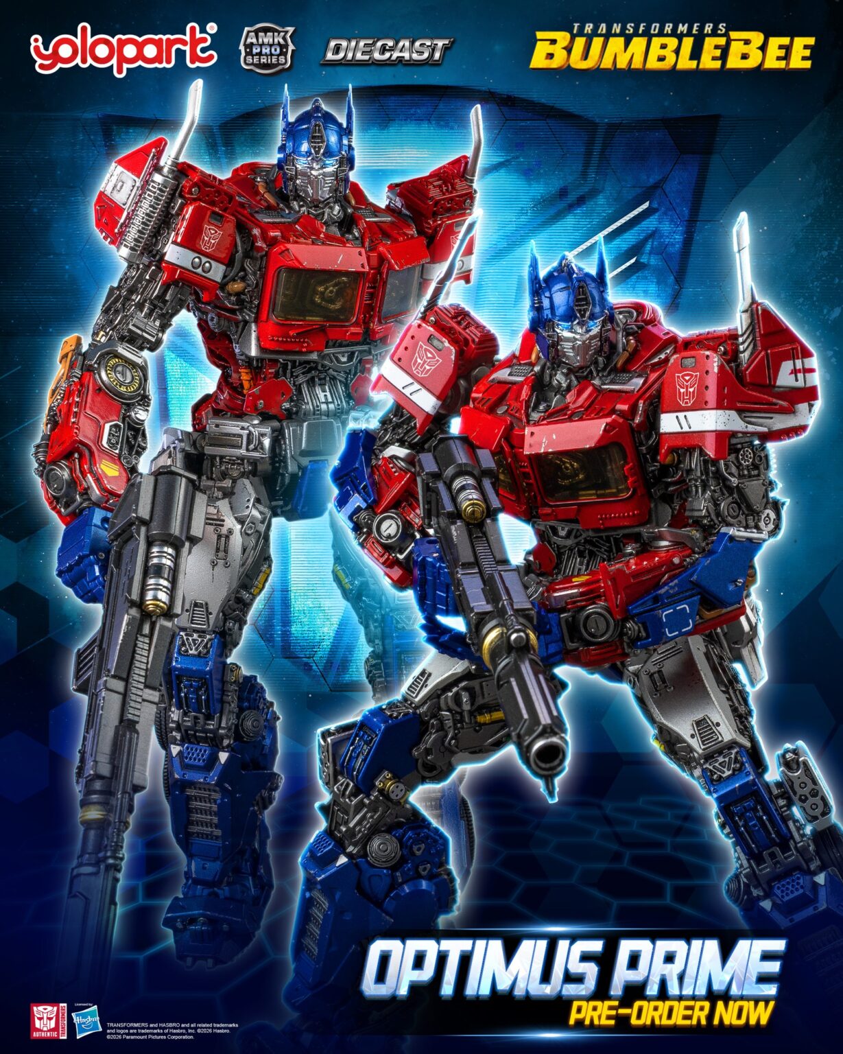 YOLOPARK Transformers AMK Pro Bumblebee Movie Optimus Prime Kit ( Die ...