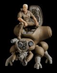 Ghost in the Shell PLAMAX Batou with Fuchikoma ( Manga Vers ) 8cm Model Kit