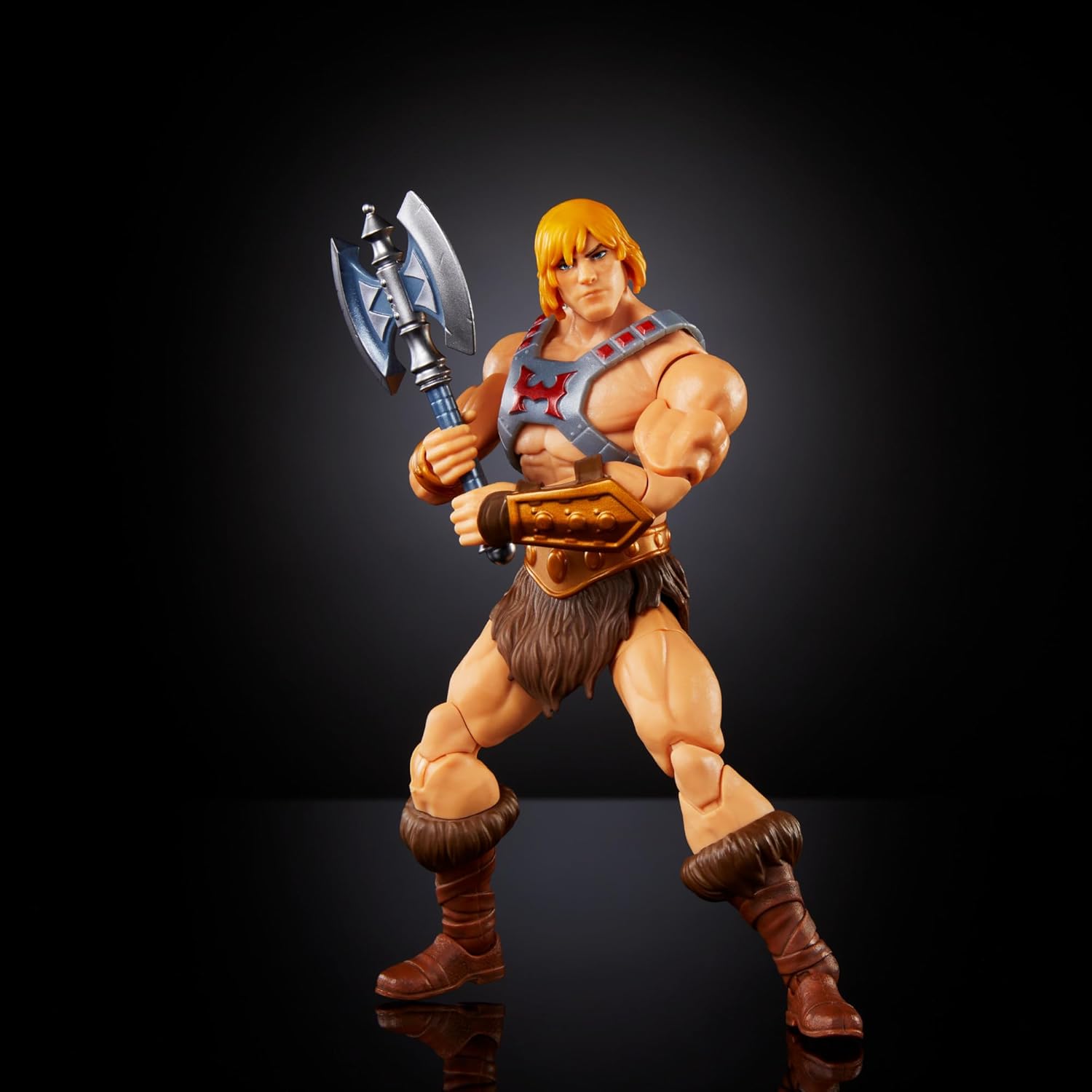 Masters of the Universe Revolution Masterverse He-Man Action Figure with Removable Battle Armor, Deluxe Collectible 4 Masters of the Universe Revolution Battle Armor He-Man Action Figure (Cased )