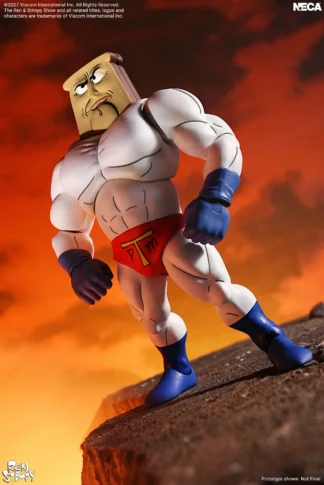 NECA Ren and Stimpy Ultimate Powdered Toast Man Action Figure