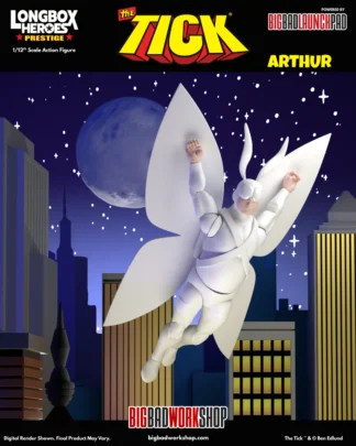 The Tick Longbox Heroes Prestige Arthur 1/12 Scale Action Figure