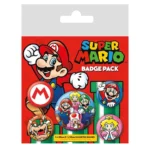 Super Mario 5 Piece Badge Set